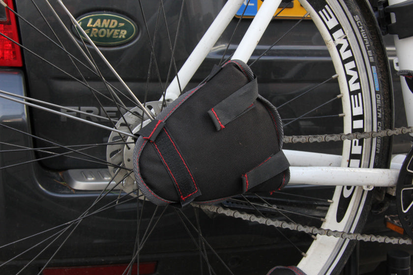 Protección de bicicletas a favor de los usuarios para portadores de bicicletas negros de 7 piezas