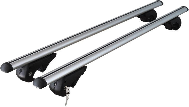 Conjunto de rack de telhado Menabo 120 cm de prata