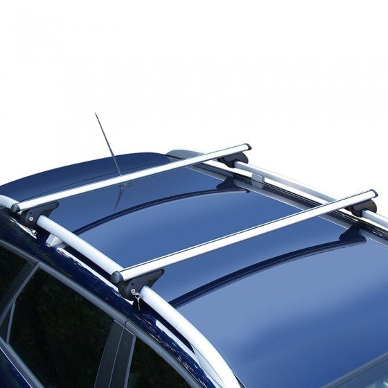 Conjunto de rack de telhado Menabo 120 cm de prata
