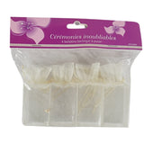 Kaddosverpackung wäiss 8,5 cm Set vu 4 | 24 Stéck