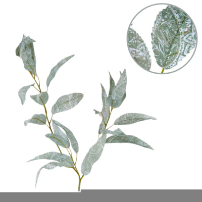 Artificial eucalyptus branch bohemian green 115 cm | 12 pieces