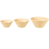 J-line kom perzik 20 cm set van 3 | 6 stuks
