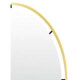 Len-fra wandspiegel salem goudkleurig 80 cm | 2 stuks