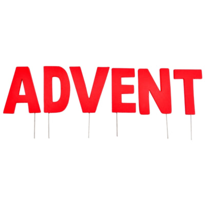 Abi dekorasjon julebrevplugger adventsrød 8 cm | 24 stykker