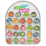 Magnetic bottle cap 3.5 cm 8 assorted | 48 pieces