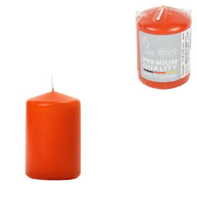 Gala pillar candle orange 5.8 x 8.5 cm | 24 pieces