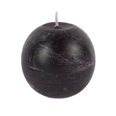 Candela sfera Gala viola 8 x 8 cm | 12 pezzi