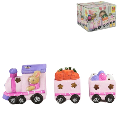 Train Easter pink LED on battery 29 cm | 12 pieces