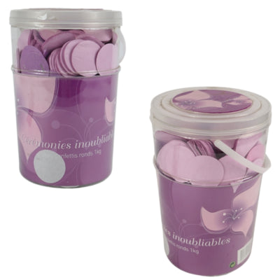 Confetti in emmer roze tinten 1 kg | 8 stuks