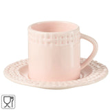 J-line kop en schotel roze 175 ml | 12 stuks