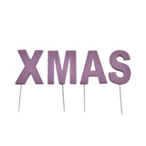 Abi dekorasjon julebrevplugger xmas lilla 5 cm | 24 stykker