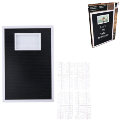 Letter board with photo frame 45 cm | 5 pieces