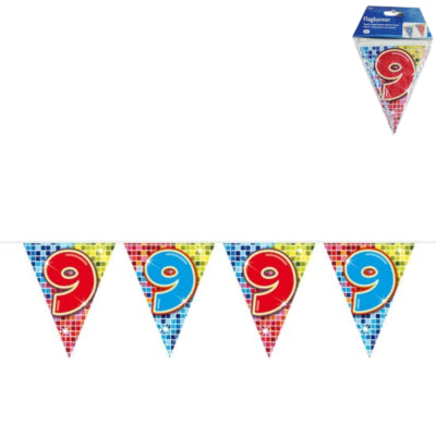 Mini -Flag -Linienblöcke 9 Jahre, 3mtr.