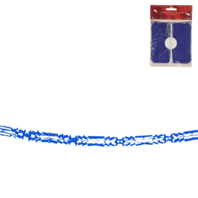 Garland blue 4 m set of 2 | 24 pieces