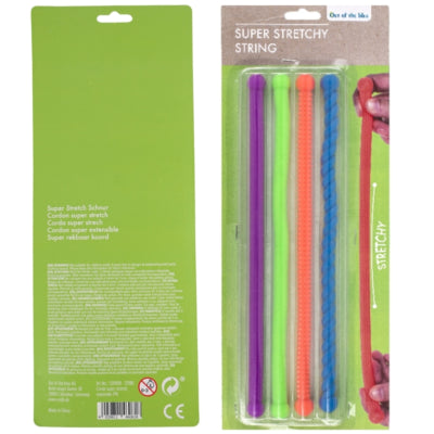 Super stretch anti-stress rope 27 cm set of 4 | 24 pieces