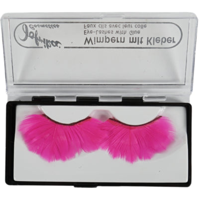 Jofrika cosmetics kunstwimpers veren neon roze 9,5 cm b-keus ve500 | 50 stuks