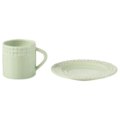J-line kop en schotel groen 175 ml | 12 stuks