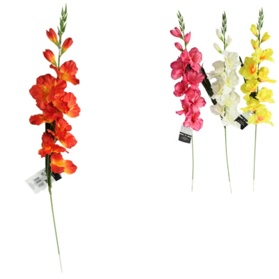 Artificial flower gladiolus assorted 79 cm | 12 pieces