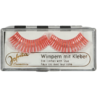 Jofrika cosmetics artificial eyelashes orange silver 9.5 cm b-choice | 60 pieces