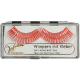 Jofrika cosmetics artificial eyelashes orange silver 9.5 cm b-choice | 60 pieces
