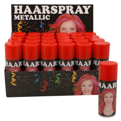 Hair dye spray red party carnival large spray can 250 ml | 24 pieces