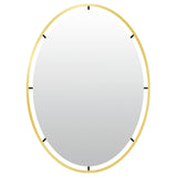 Len-fra wandspiegel salem goudkleurig 80 cm | 2 stuks
