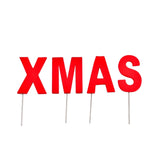Abi dekorasjon julebrevplugger xmas rød 5 cm | 24 stykker