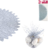Gift packaging tulle gray 24 cm 6 pieces | 24 pieces