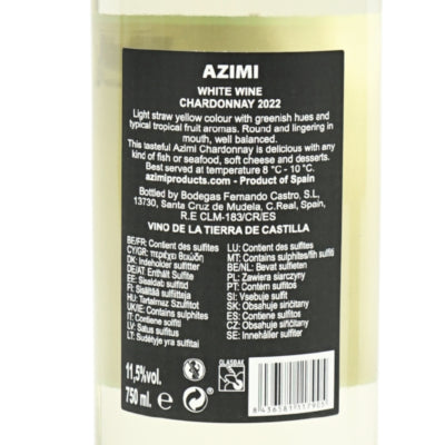Azimi white wine chardonnay 750 ml | 6 pieces