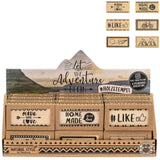Stamp let the adventure begin 6 cm 6 assorted | 36 pieces