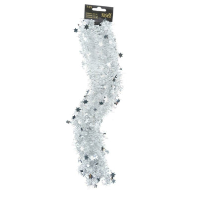 Migros (r) kerstslinger zilverkleurig 300 cm | 12 stuks