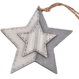 Ciondolo Ngk stella grigia 19 cm | 24 pezzi