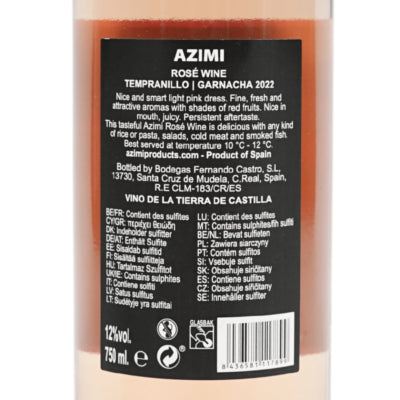 Azimi rosé wine tempranillo garnacha 750 ml | 6 bottles