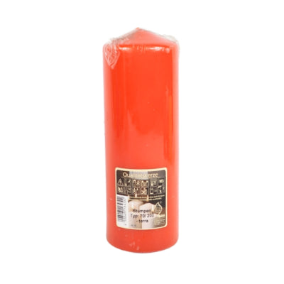 Gala pillar candle orange 7 x 20 cm | 12 pieces