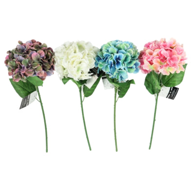 Artificial hydrangea 54 cm 4 assorted | 24 pieces