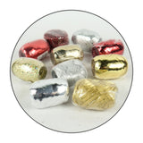 Sierlint metallic goudkleurig zilverkleurig rood 10 en 20 meter assorti | 500 stuks