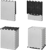 Proplus Waste Bin Skládací 35 litrů 25 x 31 x 38 cm šedá černá