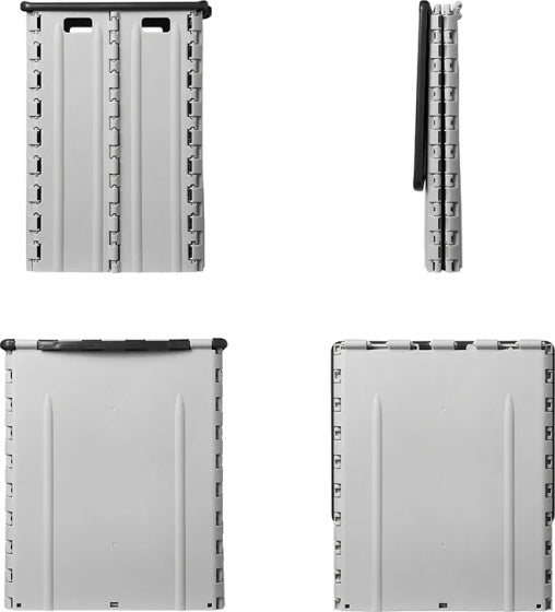 Proplus Waste Bin Skládací 35 litrů 25 x 31 x 38 cm šedá černá
