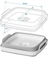 ProPlus Dash Plantbar 30 x 30 x 20 cm grå hvid
