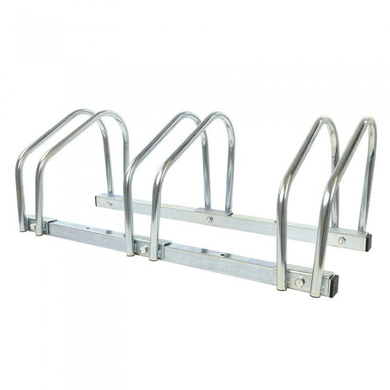 Bicycle rack for three bicycles