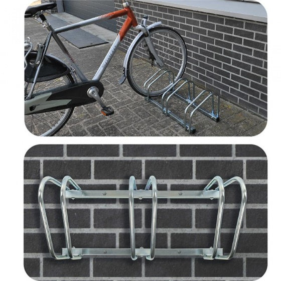 Bicycle rack for three bicycles
