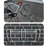 Bicycle rack for three bicycles