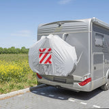 PEPLUS XL kolesarski pokrov - 2 kolesa - E -Bike - Svetlo siva