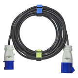 Proplus kabel vezi Velcro 8 kosov modro zeleno