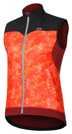 Protective Bodywarmer P-Painted Bird Ladies Polyester Red MT 46