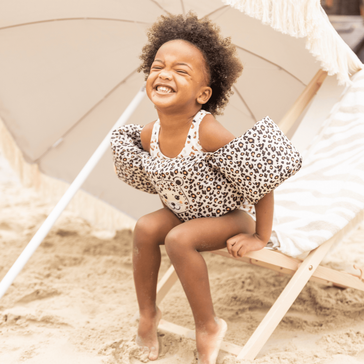 Safari Chic | beige puddle jumper 2-6 years old