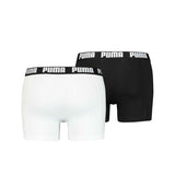 PUMA BASIC BOXER KORT MEN (PAKK på 2) Sort hvid størrelse L