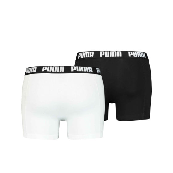 PUMA BASIC BOXER KORT MEN (PAKK på 2) Sort hvid størrelse XL