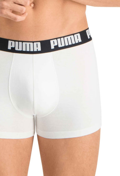 PUMA BASIC BOXER KORT MEN (PAKK på 2) Sort hvid størrelse XL