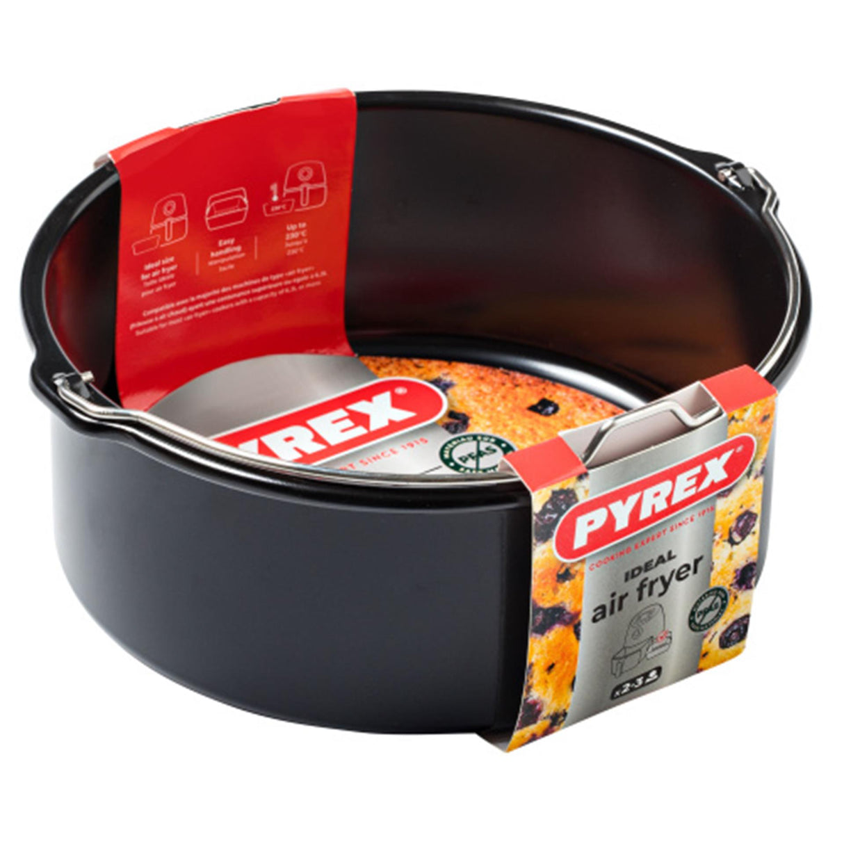 Pyrex airfryer bakvorm rond 20x19x7,5cm